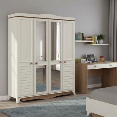 Irmak 4 Kapılı Panjurlu Gardırop