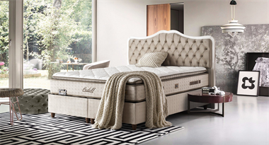 Codell Plus 160lık Baza,Başlık,Yatak Set (İst-22 Kahve)