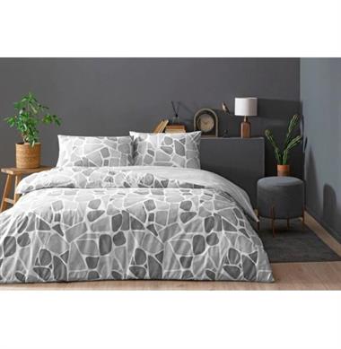 TAÇ ALVY RF GRI ÇİFT KİŞİLİK NEVRESİM TAKIMI