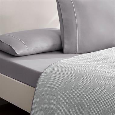 Taç Jakar Tresor Çift Kişilik Pike Takımı Gri