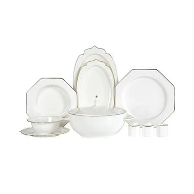 Korkmaz A8322 Mavera Coll. 60 Parça Yemek Takımı Altın