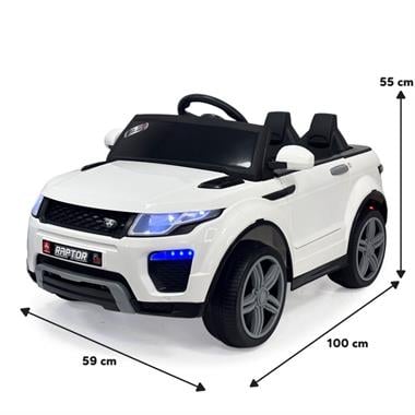 Akar Raptor Basıc Beyaz  96-346 4x2 Kumandalı Akülü Araba