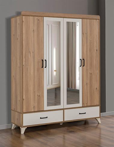 Dardason M112 Defne 4 Kapılı Gardırop