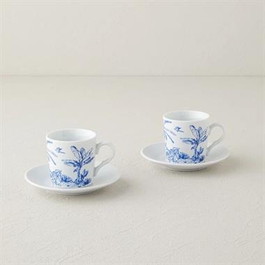 Englısh Home Pappi Kahve Fincan Takımı 80 ml Mavi 2 kişilik