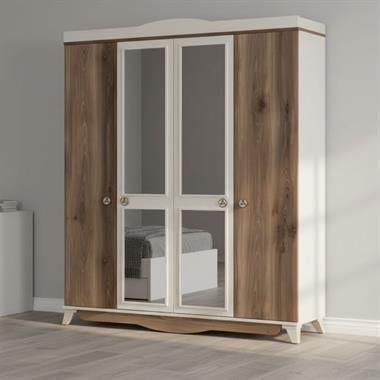 DM139A Irmak 4 Kapılı Aynalı Gardırop