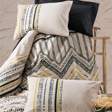 Cotton Box Ethnic Çift Kişilik Nevresim Takımı Elvira Siyah
