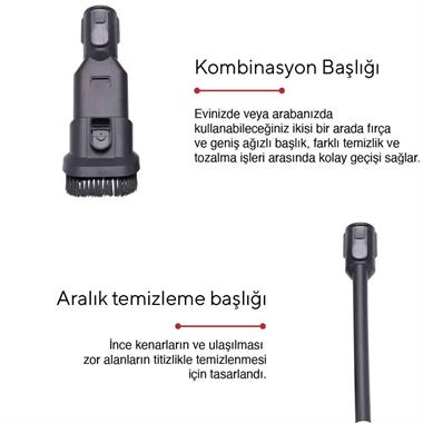 Korkmaz A921 Stormia Şarjlı Dikey Süpürge