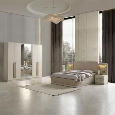 Akkor Bazalı Yatak Odası Takımı (Bazasız Karyola)