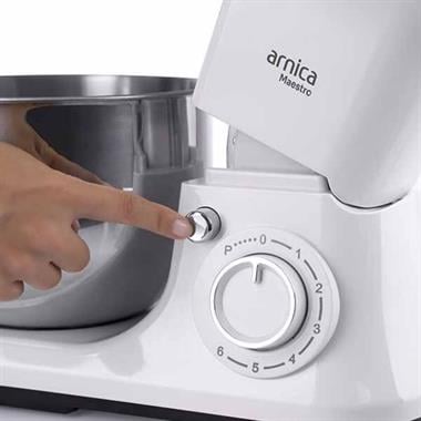 Arnica GH21650 Maestro 1500W Hamur Yoğurma ve Stand Mikser Makinesi 5 Litre