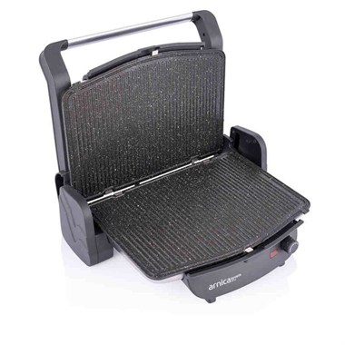 Arnica GH26400 Ayvalık Plus Siyah Izgaralı Tost Makinesi 6 Tost Kapasiteli