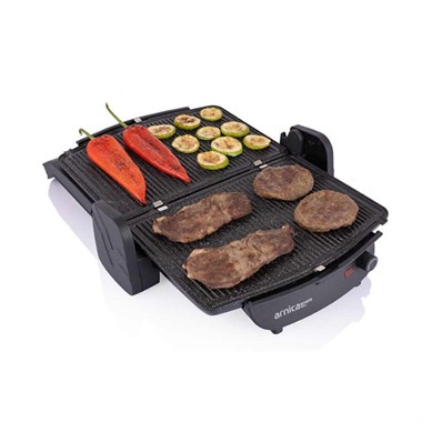 Arnica GH26400 Ayvalık Plus Siyah Izgaralı Tost Makinesi 6 Tost Kapasiteli