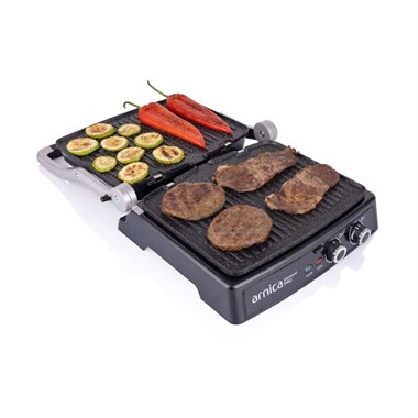 Arnica GH26411 Diamond Pro 2000W Izgaralı Tost Makinesi Siyah