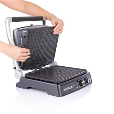 Arnica GH26412 Diamond Pro 2000 W Izgaralı Tost Makinesi İnox