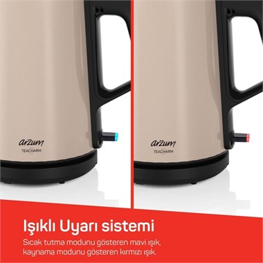 Arzum AR3149-5400 Teacharm 2200 W Paslanmaz Çelik Çay Makinesi