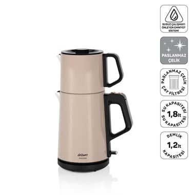 Arzum AR3149-5400 Teacharm 2200 W Paslanmaz Çelik Çay Makinesi
