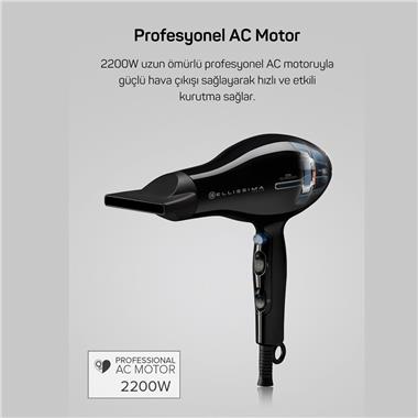 Arzum AR5004  Bellisima Profesyonel Sac Kurutma Makinesi (Siyah)