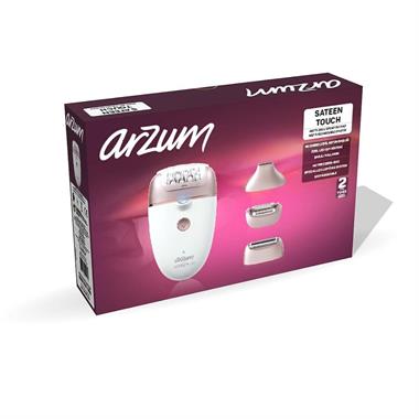 Arzum AR5175-0200 Sateen Touch Pro Şarjlı Epilasyon Seti 48 Cımbızlı USB Şarjlı Epilatör