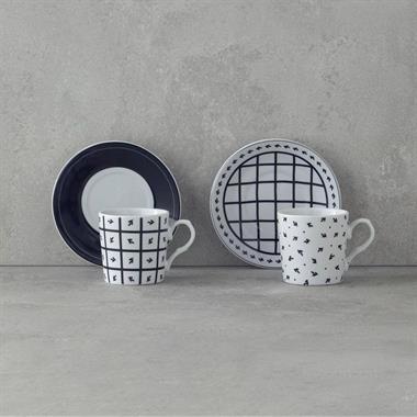 Englısh Home Mika Kahve Fincan Takımı 80 ml Siyah 2 Kişilik