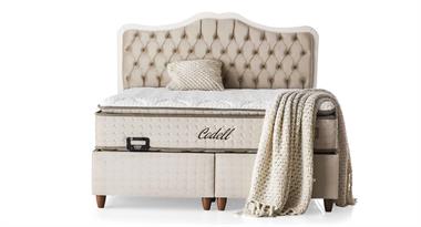Codell Plus 150lik Baza,Başlık,Yatak Set (İst-22 Kahve)