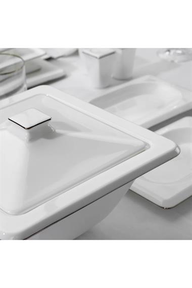 Schafer 1S0437 Blanc Bone Yemek Takımı 60 Parça Gümüş