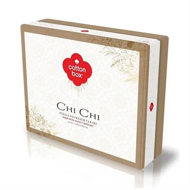 Cotton Box Krem Elegance Chi Chi Çift Kişilik Pikeli Nevresim Takımı