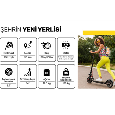 Goldmaster Mobil Urban E-Go2 Elektrikli Scooter P-250