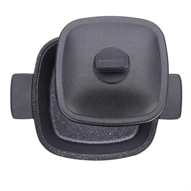 Korkmaz A2583 Casterra Kare Döküm Tencere 28x28x12,5