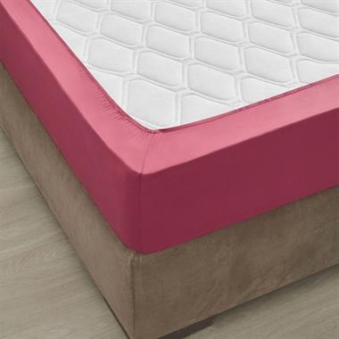 Özdilek Colourist Tek Kişilik Lastikli Çarşaf Koyu Pembe 100x200+30 cm