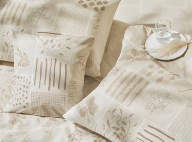 Taç Benin Ranforce Çift Kişilik Nevresim Takımı Kahverengi