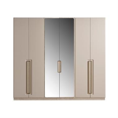Akkor 6 Kapılı MDF Lake Gardırop 240 cm (D1)