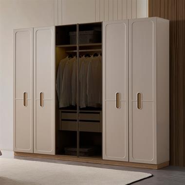 Capella 6 Kapılı Reflekte Camlı Gardırop 240x216 cm (D1)