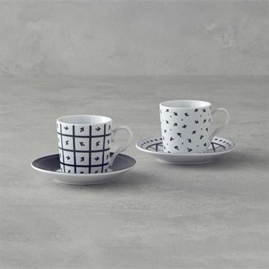Englısh Home Mika Kahve Fincan Takımı 80 ml Siyah 2 Kişilik
