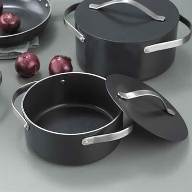 Schafer 1S4660-21003-SIY01 Moonlight Seramik Tencere Seti 7 Parça-Siyah