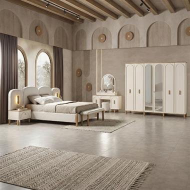 Bismot Bohemstar 6 Kapaklı Eko Başlıklı Yatak Odası Takımı (Karyolasız)