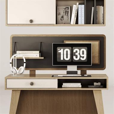 New Smart Genç Çalışma Masası Üst Mantar Panolu 120 cm