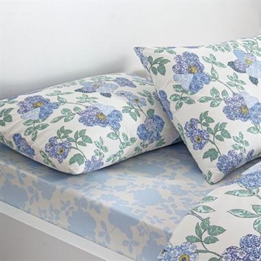 Taç Ardena Ranforce Çift Kişilik Nevresim Takımı Mavi