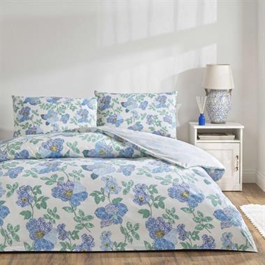 Taç Ardena Ranforce Çift Kişilik Nevresim Takımı Mavi