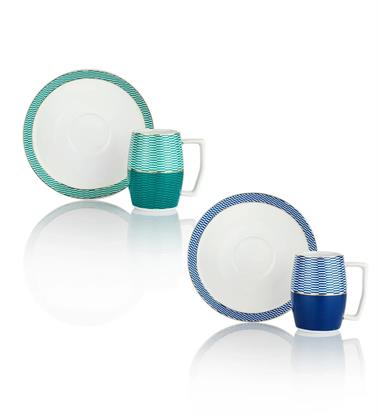 Schafer 1S2006-08002-ASO02 Flott 6 Lı Kahve Fincan Takımı-12 Parça-Asorti02