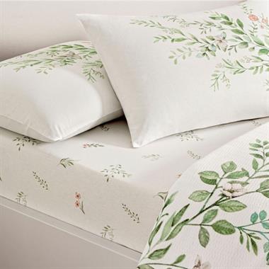 Taç Bloomy Yeşil Çift Kişilik Pamuklu Pike Takımı