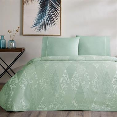 Taç Jakar Flava Çift Kişilik Pike Takımı Yeşil