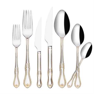 Korkmaz A2563 Hanedan Gold 84 Parça Çatal Kasik Takımı