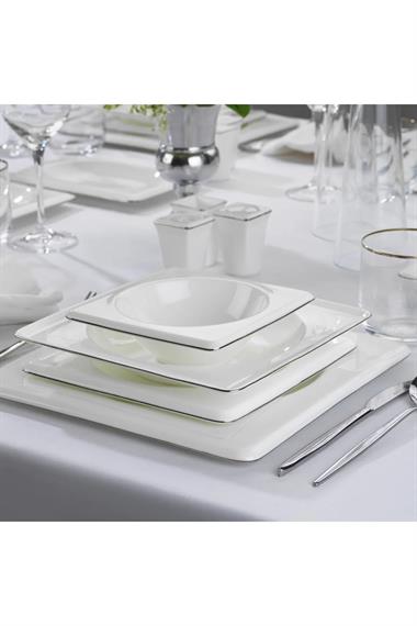 Schafer 1S0437 Blanc Bone Yemek Takımı 60 Parça Gümüş