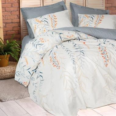 Cotton Box Çift Kişilik Nevresim Takımı Hiedra Indigo