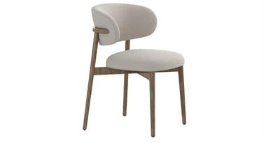 Kona Ünitesiz Yemek Odası Takımı Aynalı 6 Sandalyeli Krem