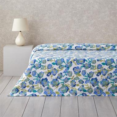 English Home Summer Blooms Pike Takımı Mavi 150x220 cm