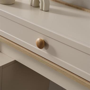Capella Aynalı Şifonyer Beyaz Modern MDF Gövdeli