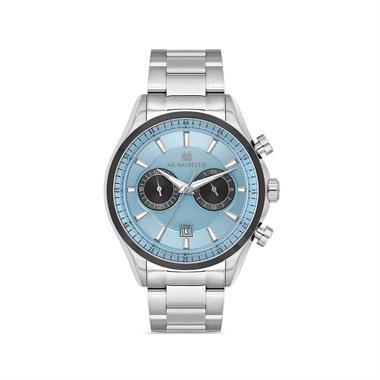 CC102T-10SS Erkek Kol Saati Çelik Kordon Turkuaz Kadran 46mm