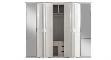 Viyana 6 Kapılı Akordiyon Gardırop