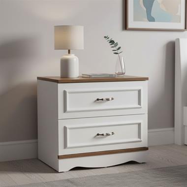 Beyza Komodin 2 Çekmeceli Beyaz