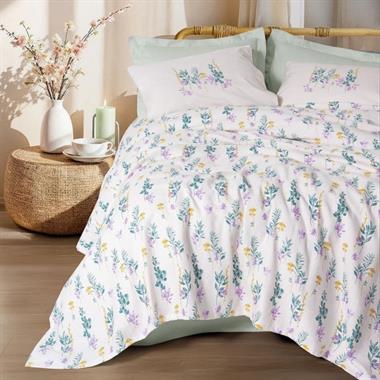 Cotton Box Estiva Tek Kişilik Pike Takımı Twig Mint